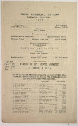 Relación de agentes