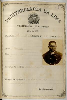 Testimonio de condena
