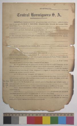 Plantilla de contrato.