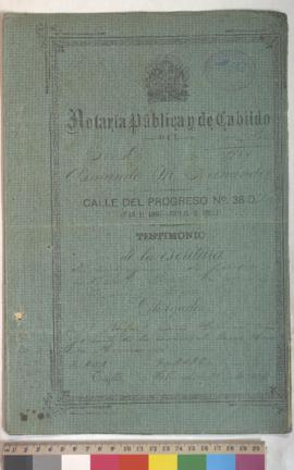 Testimonio de escritura