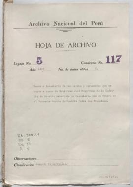 Inventario de libros