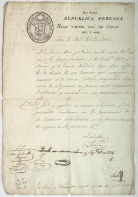 Solicitud de testimonio