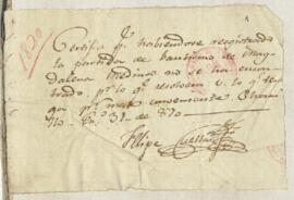 Pago de cantidad de pesos