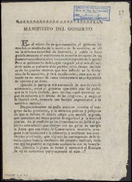 Copia impresa de manifiesto