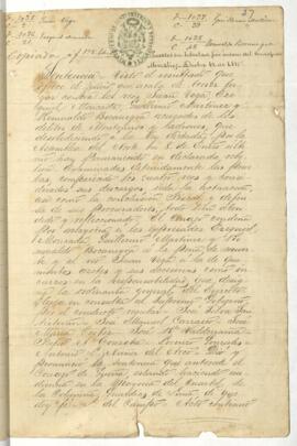 Testimonio de condena