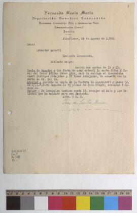 Entrega de ganados, envío de copia de factura y recojo de maíz y galletas