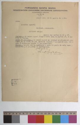 Entrega de dinero y recepción de un carnerito y mantequillas