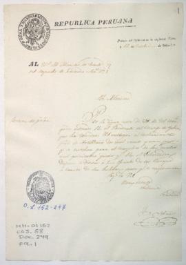 Entrega de dinero para haber de oficiales