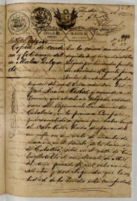 Testimonio de condena