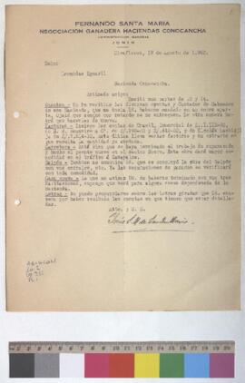Contadas de ganados, envío de copias de facturas, reparación de carreteras y conclusión de la obra de Galpón