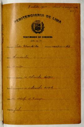 Testimonio de condena