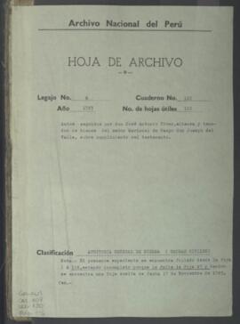 Cumplimiento de testamento