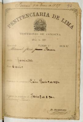 Testimonio de condena