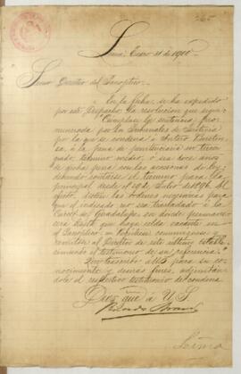 Testimonio de condena