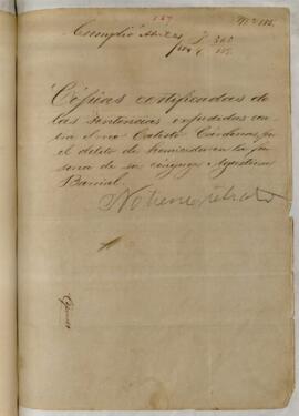 Testimonios de condena