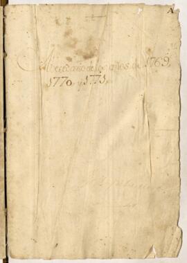 Protocolo notarial de Joseph de Aizcorbe