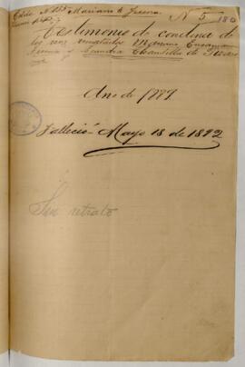 Testimonio de condena