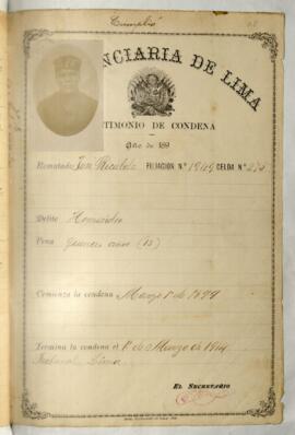 Testimonio de Condena