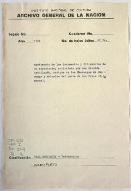 Otorgamiento de testimonio