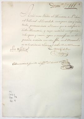 Recibo de cantidad de pesos