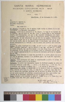 Envío de tapa de turbina, polea, cemento, madera y factura