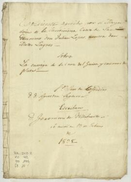 Entrega de piezas de plata