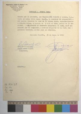 Contrato de compra venta de líneas de riel.