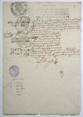 Certificación de partida en Libros Manuales de Caja Real