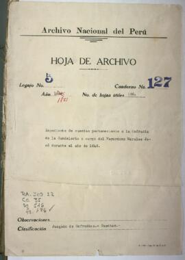 Cuentas de entradas y salidas