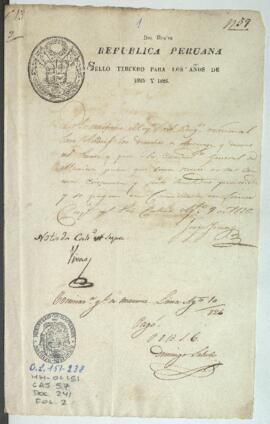 Solicitud de licencia de salida para barco