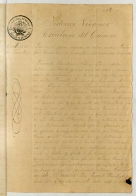 Testimonio de condena