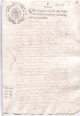 Testimonio de carta de pago