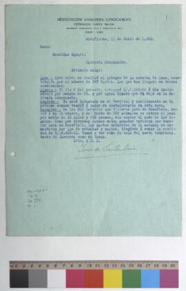 Recepción de cosecha de lana, entrega de dinero y muerte de carnero