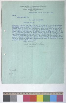 Envío de facturas de compra de víveres