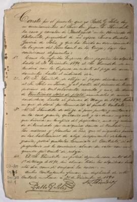 Arrendamiento del corral Yauliyaca