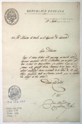 Recepción de resolución del Libertador