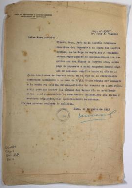 Solicita el pago de bono más costas