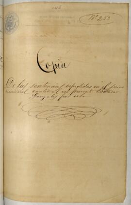 Testimonios de condena