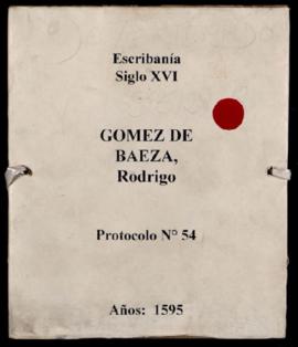 Protocolo notarial de Rodrigo Gómez de Baeza