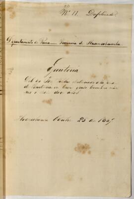 Testimonio de condena