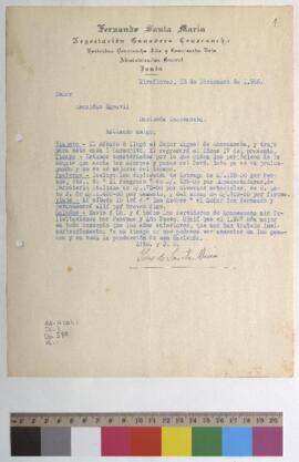 Recepción de carnerito, envío de duplicados de facturas, viaje y celebración de Pascuas y Año Nuevo