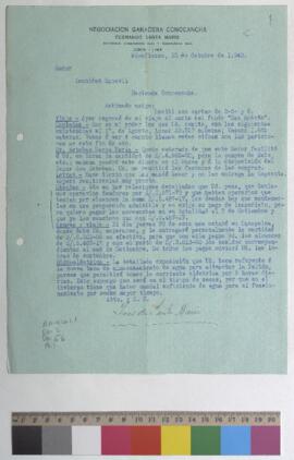 Compra de maíz, viaje, remesa e hidroeléctrica