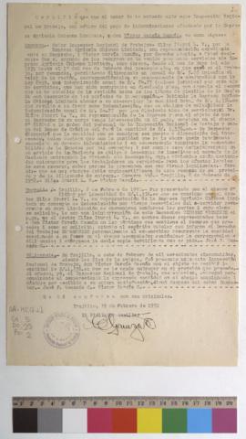 Certificado de indemnización