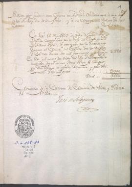 Razón de sumas entregadas al ejército