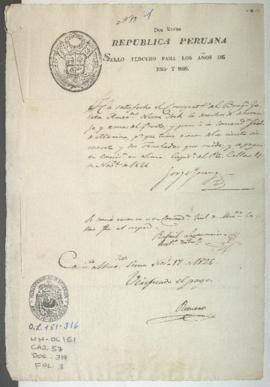 Solicitud de licencia de salida para barco