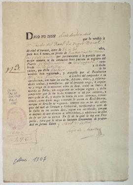 Contrato de venta de esclavo