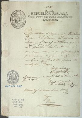 Solicitud de licencia de salida para barco