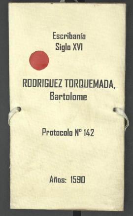 Protocolo notarial de Bartolomé Rodríguez de Torquemada