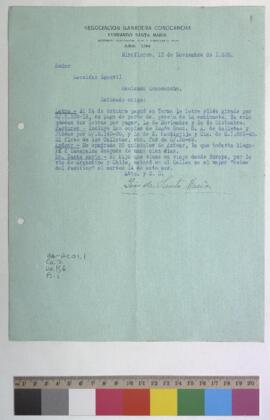 Pago de camioneta, envío de copias de facturas y compra de azúcar