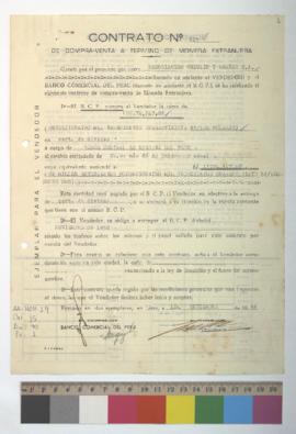 Contrato por compra-venta de divisas.